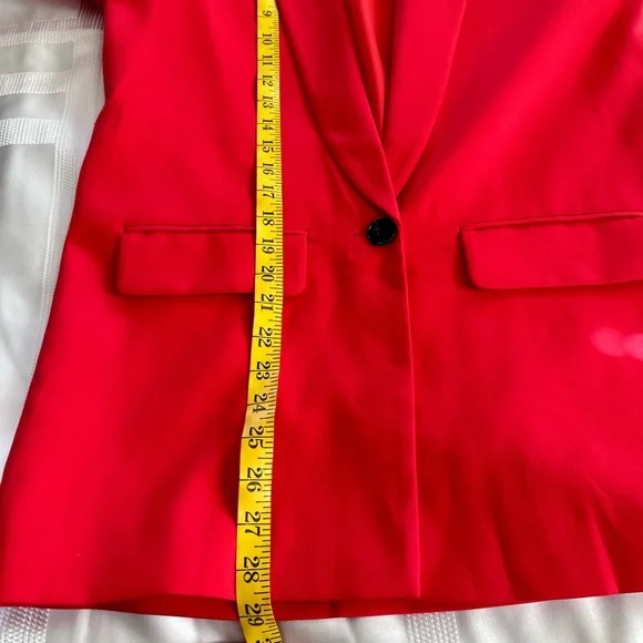 💥Clearance!!💥 NWOT L’Academie The Fleur Blazer from Revolve small Scarlet Red - Picture 12 of 12